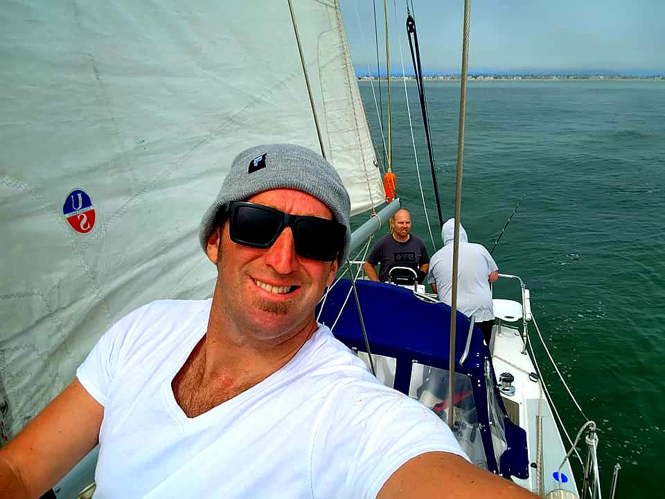 Randy out sailing