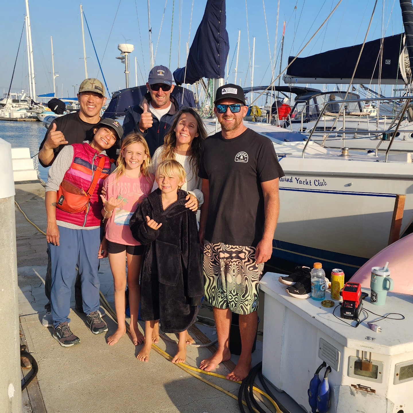Crew on the dock at Channel Islands Harbor