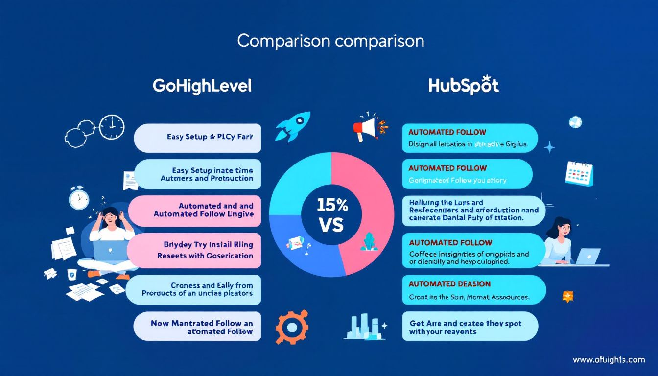 Pricing comparison between GoHighLevel and HubSpot.